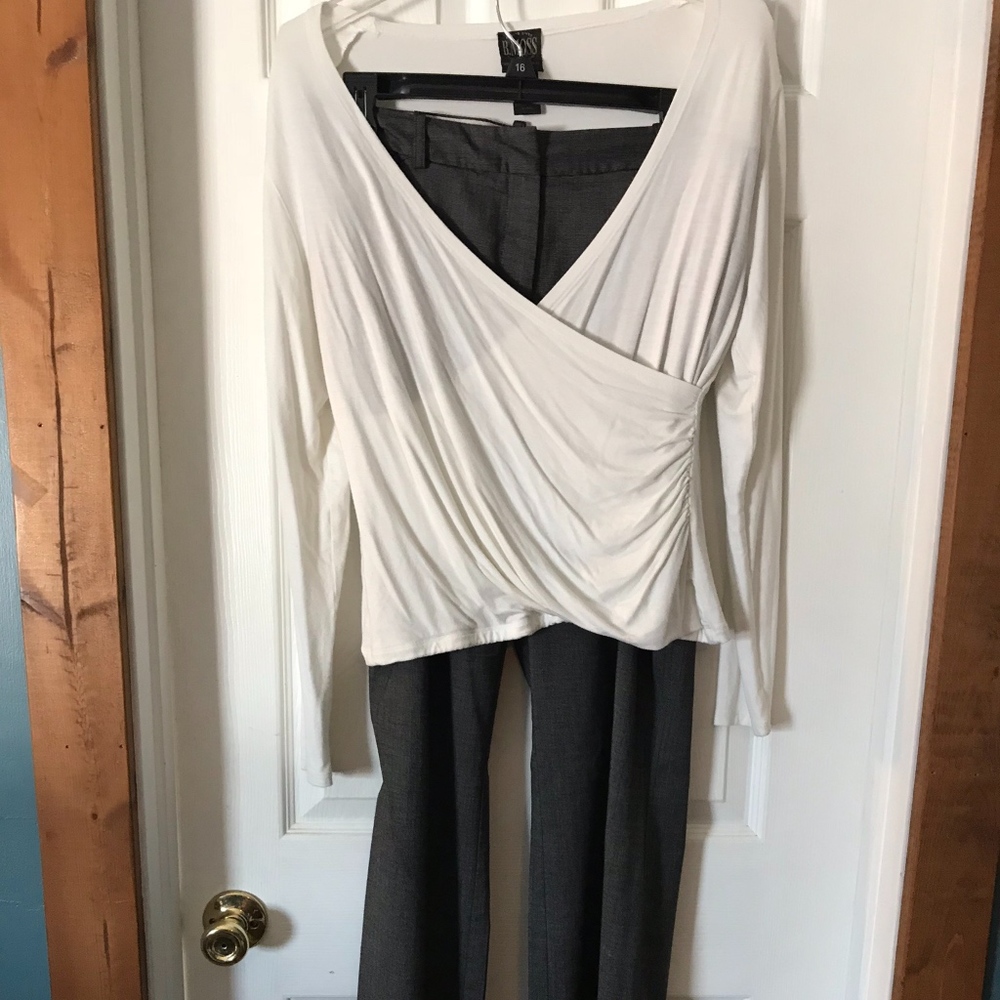2-Piece Boutique Blouse and Dress Pants